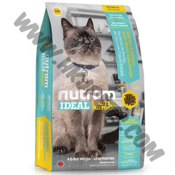 Nutram Ideal 貓貓 敏感腸胃及皮膚配方 (I19, 5.4公斤)