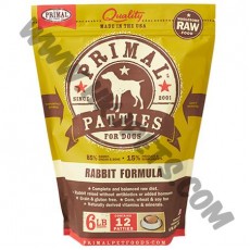 Primal 狗狗 Patties 冰鮮肉餅 鮮兔肉配方 (6磅)