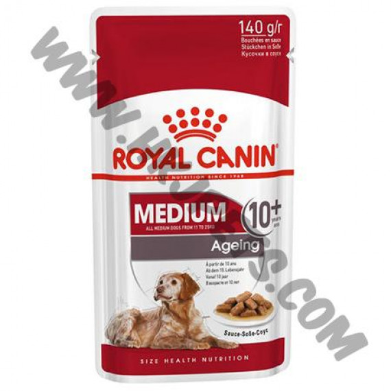 Royal Canin 肉汁濕糧 中型 老年犬10+ (140克)