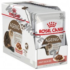 Royal Canin 貓袋裝濕糧 精煮肉汁系列 老貓12+配方 (85克)