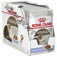 Royal Canin 貓袋裝濕糧 秘製啫喱系列 老貓12+配方 (85克)
