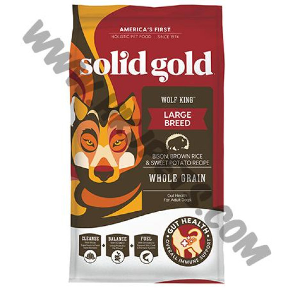 Solid Gold 中大型成犬乾狗糧 野牛配方 (015，24磅)