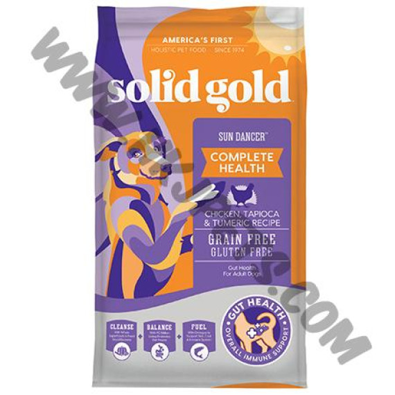 Solid Gold 無穀物 乾狗糧 雞肉配方 (028，4磅)