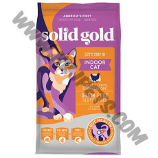 Solid Gold 無穀物 乾貓糧 室內雞肉配方 (254，6磅)