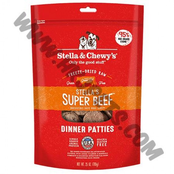 Stella & Chewy's 狗狗 凍乾 Patties 牛肉配方 (5.5安士)