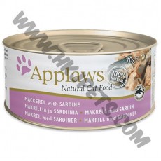 Applaws 貓罐頭 鯖魚加沙丁魚 (156克)