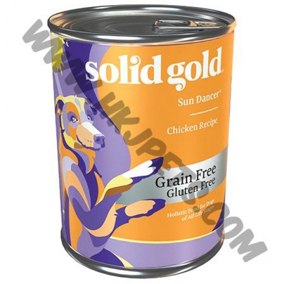 Solid Gold 無穀物 全齡狗罐頭 低卡雞肉配方 (13.2安士)