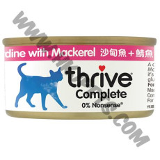 Thrive 脆樂芙 貓貓主食罐 沙甸魚+鯖魚配方 (75克)