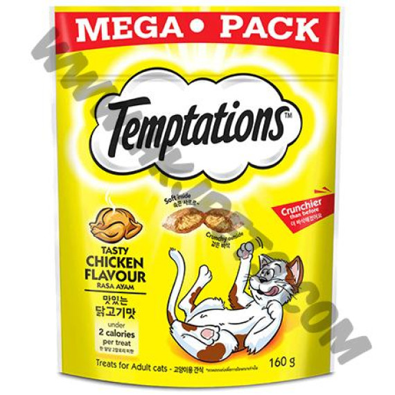 Whiskas Temptations Megapack 防牙石貓小食 雞肉 (160克)