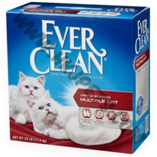 Ever Clean 貓砂 多貓用特香配方 (紅色，25磅)