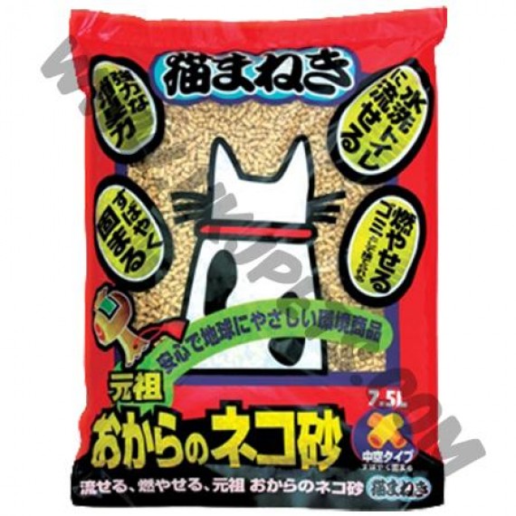 日本 元祖 Nekomaneki 單通豆乳味豆腐製貓砂 (8公升)