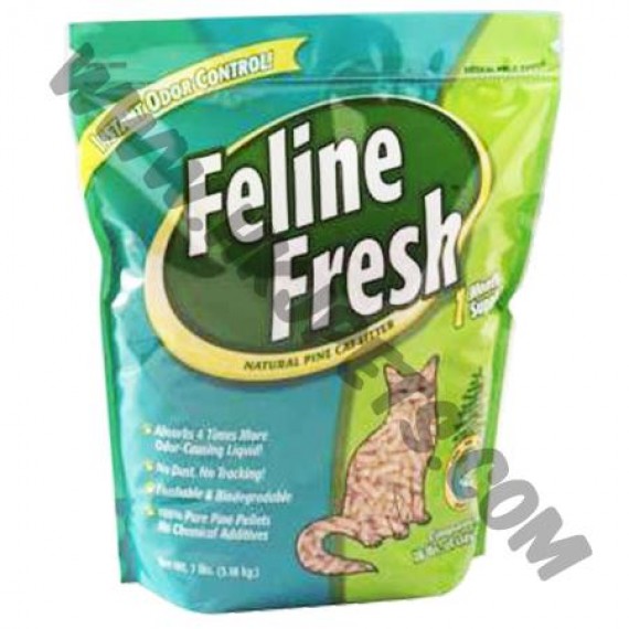 Feline Fresh 天然環保木貓砂 (7磅) *不凝結*