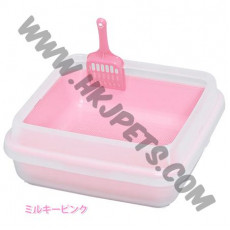 IRIS 日本 CA-400N 11M 開放式貓廁所 (粉紅色)