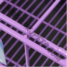 三尺噴漆摺籠 (紫色，91厘米x56厘米x66厘米)