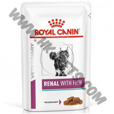 Royal Canin Prescription Diet 貓袋裝濕糧 Renal Fish 腎臟配方 (多種魚口味) (85克)