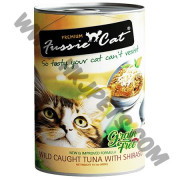 Fussie Cat 貓罐頭 純天然無穀物 吞拿魚，白飯魚 (14，400克)