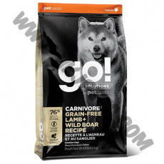GO! Solutions 狗乾糧 Carnivore 無穀物 成犬 羊肉拼野豬配方 (22磅)