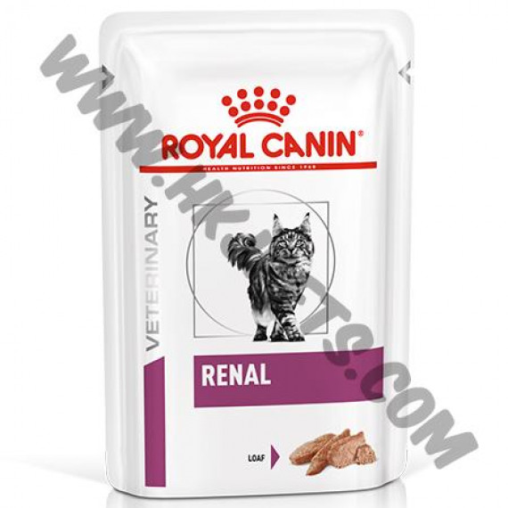 Royal Canin Prescription Diet 貓袋裝濕糧 Renal 腎臟配方 (Loaf，85克)