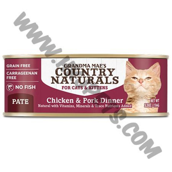 Country Naturals 貓罐 醬煮系列 雞肉加豬肉配方 (5.5安士)