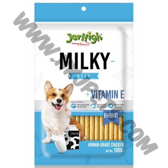 JerHigh 狗狗小食 Milk Stix 牛奶條 (100克)
