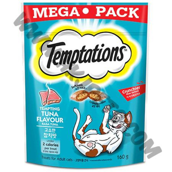 Whiskas Temptations Megapack 防牙石貓小食 吞拿魚 (160克)