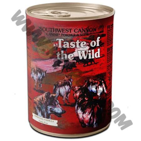 Taste of the Wild 狗罐頭 無穀物 湯汁煮牛肉粒 (390克)
