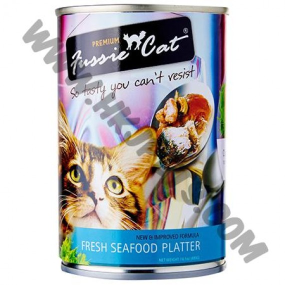 Fussie Cat 貓罐頭 純天然 海鮮味 (5，400克)