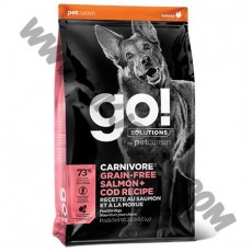 GO! Solutions 狗乾糧 Carnivore 無穀物 成犬 三文魚拼鱈魚配方 (3.5磅)