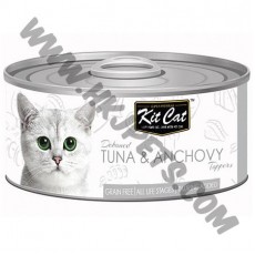 Kit Cat 無穀物 貓罐頭 吞拿魚加鯷魚配方 (80克)