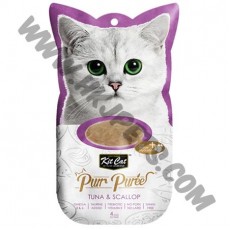 Kit Cat Purr Puree 肉醬系列 吞拿魚併扇貝配方 (4 x15克)