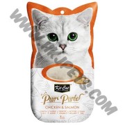Kit Cat Purr Puree 肉醬系列 雞肉併三文魚配方 (4 x15克)