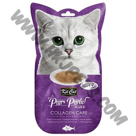 Kit Cat Purr Puree 護理系列 吞拿魚膠原蛋白配方 (4 x15克)